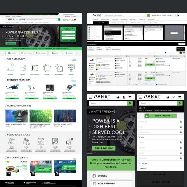 Avnet eCommerce Redesign